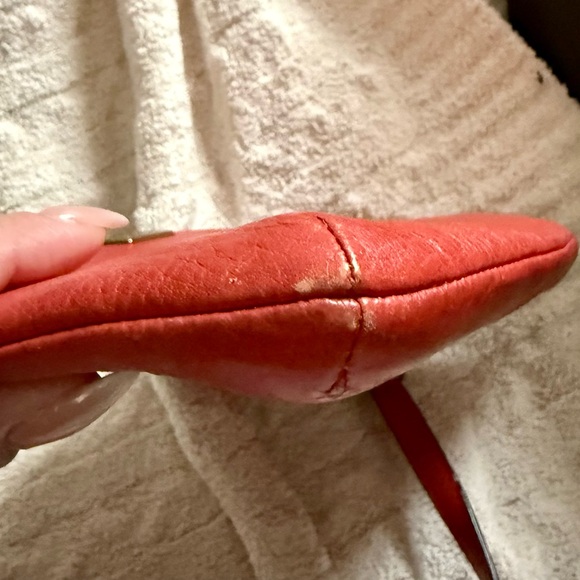 Coach Red Leather Crossbody Bag - Picture 9 of 12